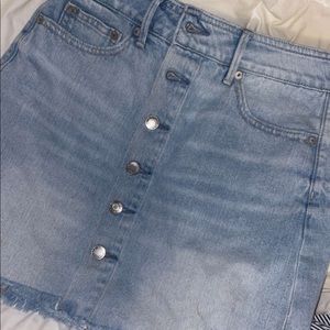 Denim button down skirt by American Eagle Outfitters